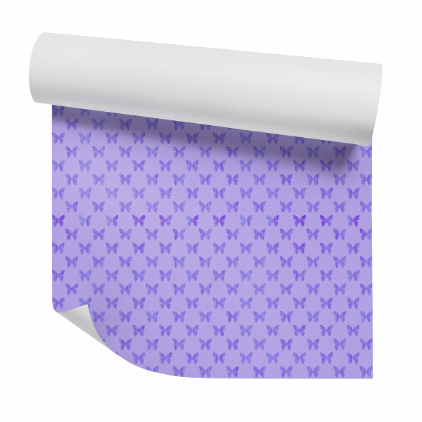 Tapet decorativ Model decorativ de fluturi violet