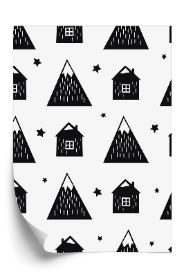 Tapet perete Casa si muntii