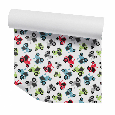 Tapet de perete Tractoare de jucărie agricole colorate