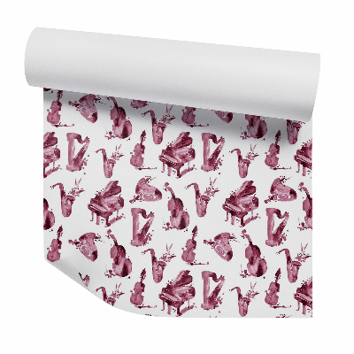 Tapet de perete Instrumente muzicale acuarele