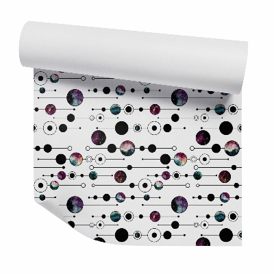 Tapet perete Spațiul în figuri geometrice