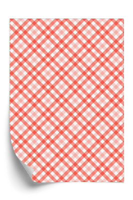 Tapet perete Fata de masa in carouri