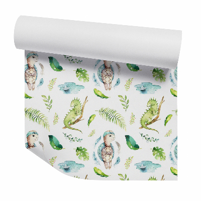 Tapet de perete Animale printre frunze și ramuri