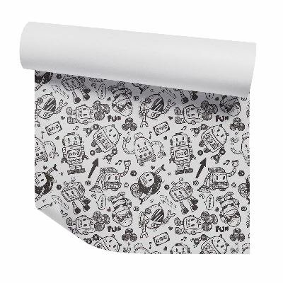 Tapet decorativ Schiță a roboților de jucărie