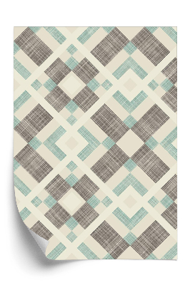 Tapet perete Modele de flanel în carouri