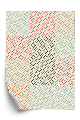 Tapet decorativ Cusătură de contur cu figuri geometrice