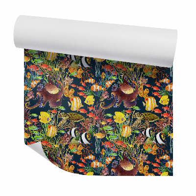 Tapet Abstracție colorată a peștilor