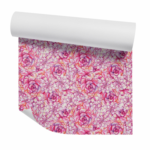 Tapet decorativ Buchete de flori abstracte