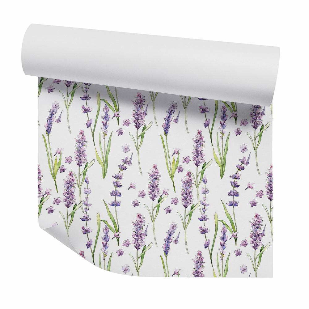 Tapet Decor flori violet pastel