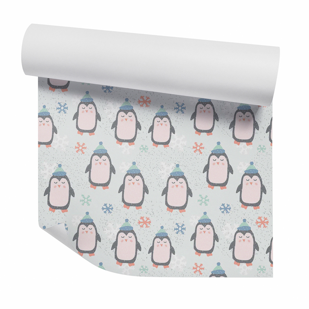 Tapet decorativ Pinguini adorabili în pălării
