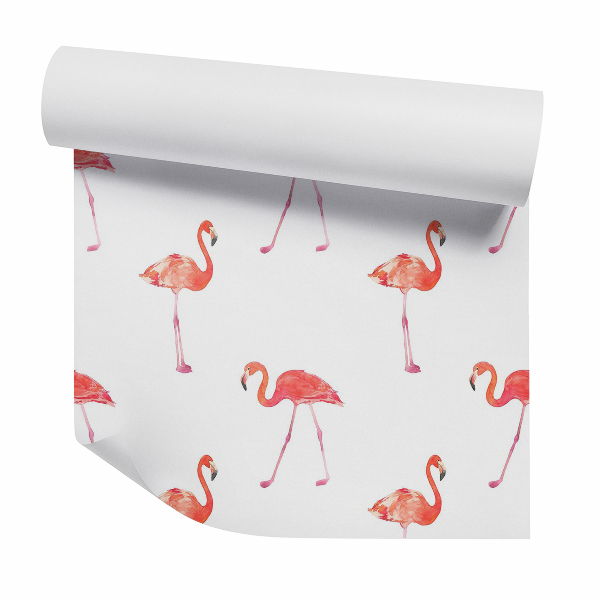 Tapet decorativ Flamingo pastel