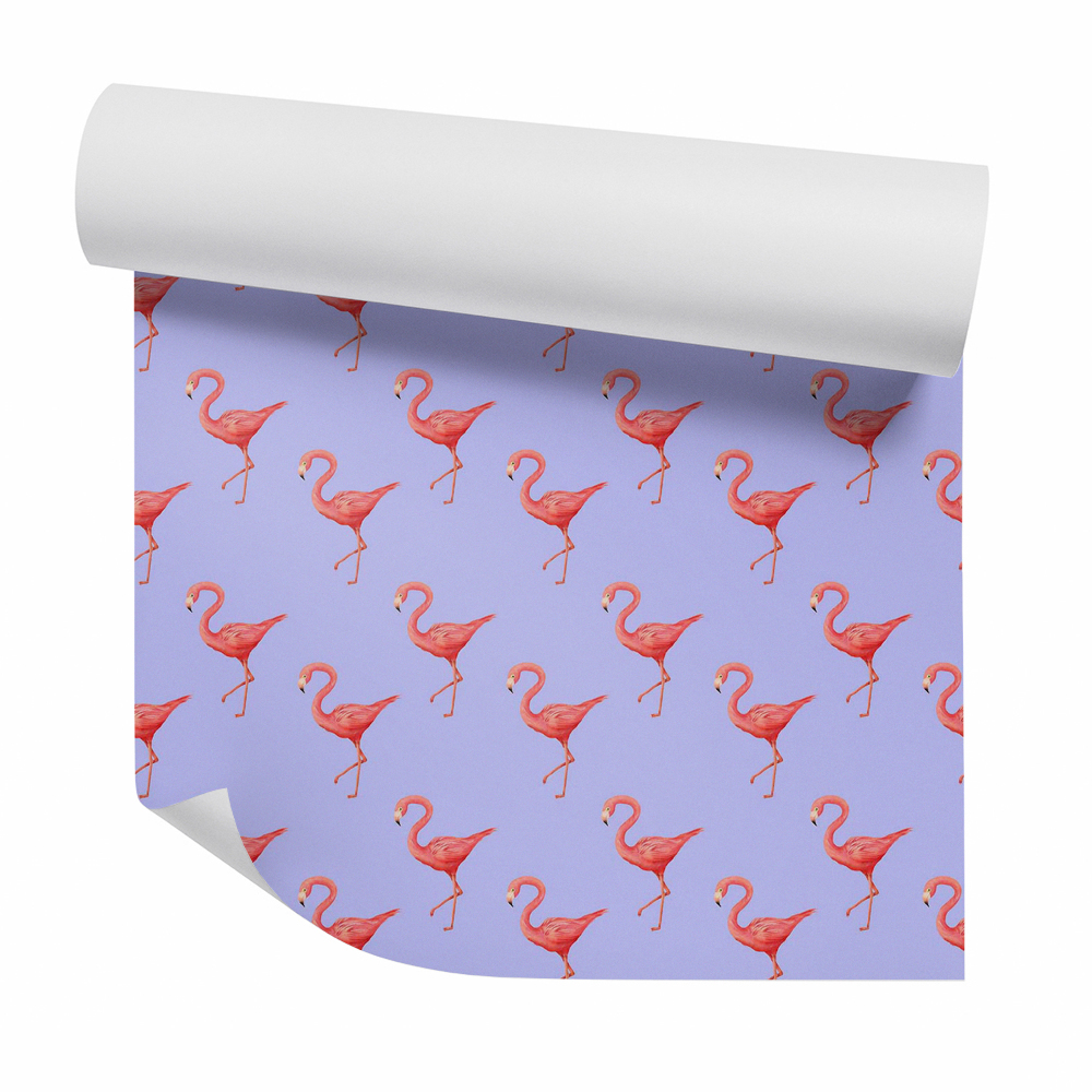 Tapet perete Fundal decorativ de flamingo violet