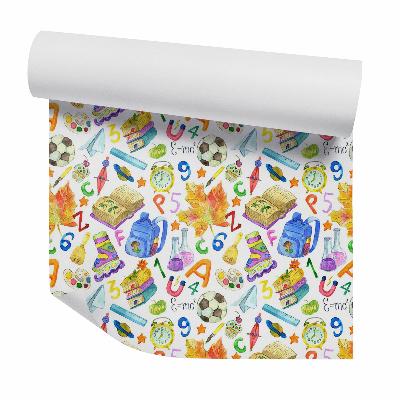 Tapet perete Obiecte colorate din timpul școlii