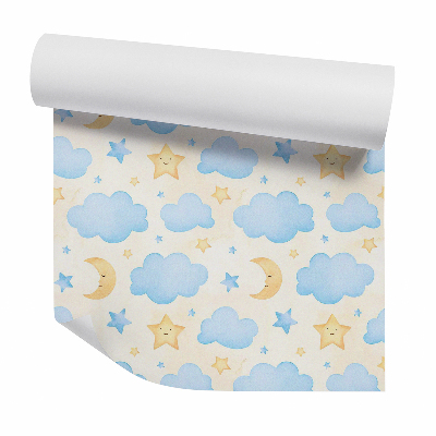 Tapet decorativ Luna adormita noapte buna