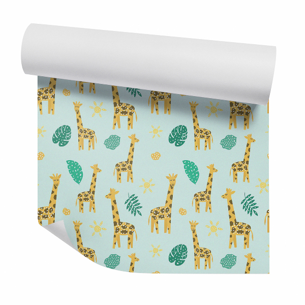 Tapet decorativ Frunze de girafă și monstera