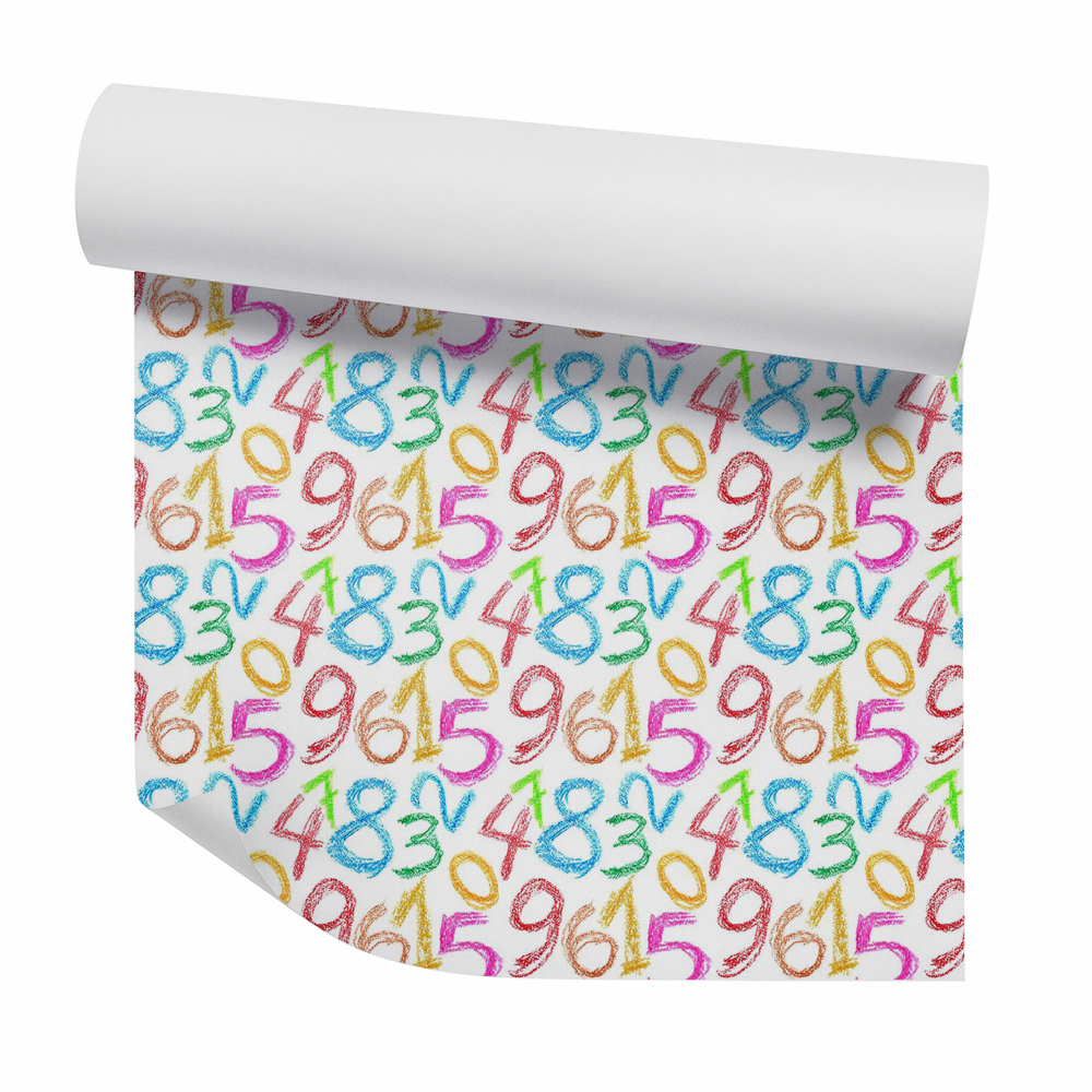 Tapet decorativ Numere de culoare pastel
