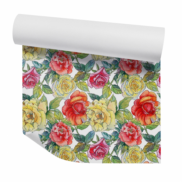 Tapet perete Flori pastelate multicolore