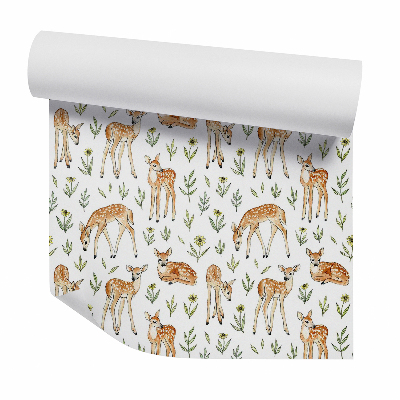 Tapet Căprioare tinere printre plante