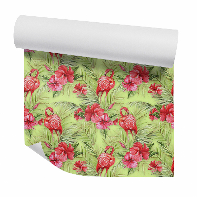 Tapet perete Flamingo în iarbă înaltă