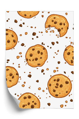 Tapet de perete Biscuiti cu ciocolata
