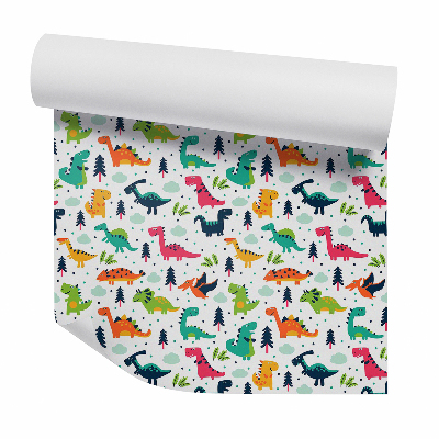 Tapet decorativ Natura dinozaurilor colorate