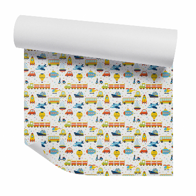 Tapet decorativ Vehicule cu modele colorate