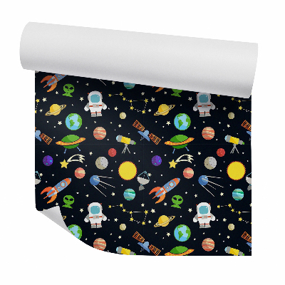 Tapet Astronaut spațial și planete