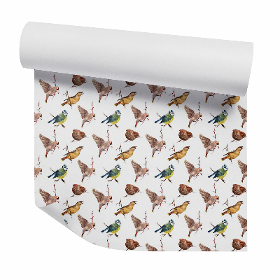 Tapet decorativ Vrăbii și alte păsări