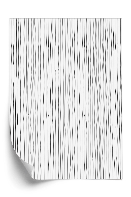 Tapet decorativ Linii verticale alb-negru