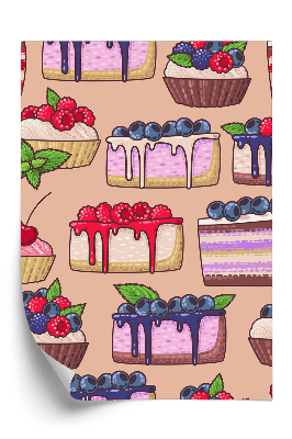 Tapet decorativ Desert prăjituri