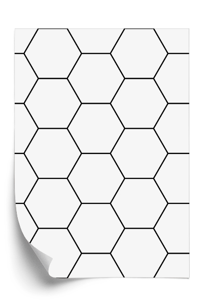 Tapet perete Model modern de hexagoane geometrice