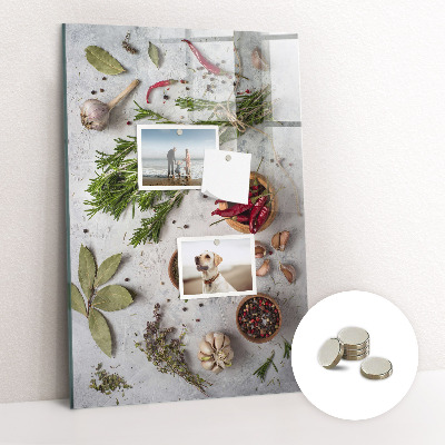 Tablă magnetică de perete Ierburi aromatice