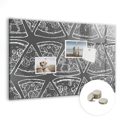 Tablă cu magneti pentru copii Pizza de desene animate