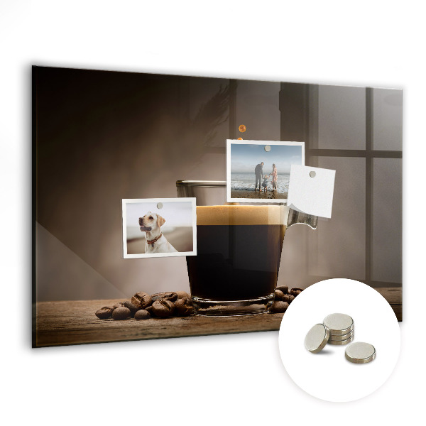 Tablă magnetică pentru magneti ceașcă de cafea