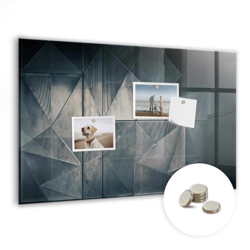 Tablă magnetică Triunghiuri metalice