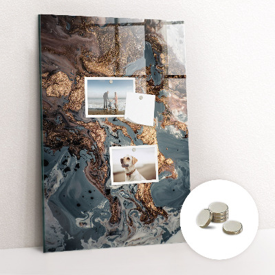 Tablă magnetică birou Arta marmura