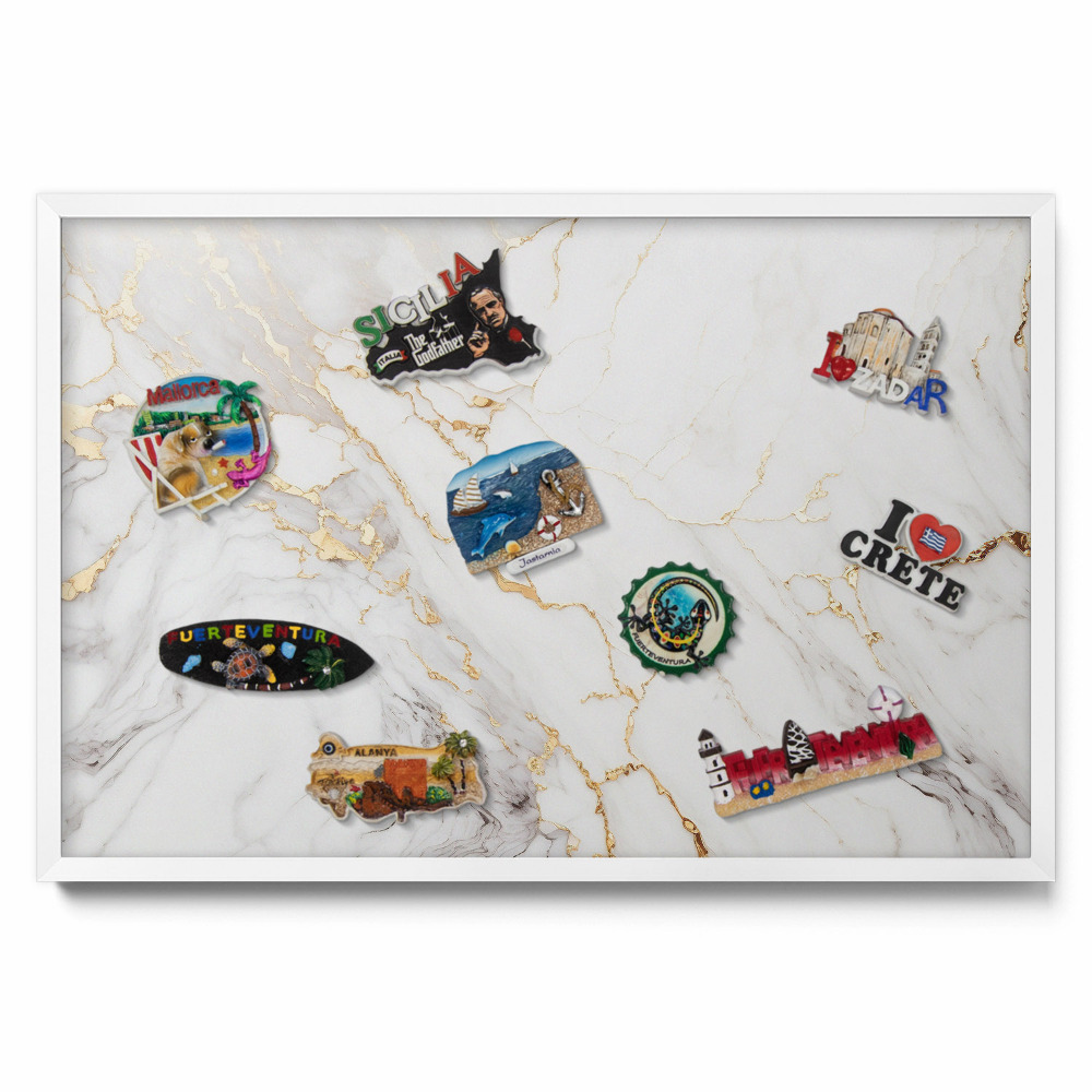 Piatră de marmură elegantă Tablă magnetică