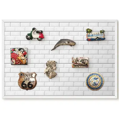 Tablă magnetică imprimată de perete cu design minimalist pentru un decor proaspăt și spațios