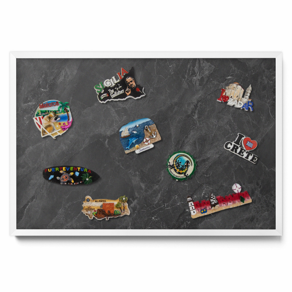 Structură din piatră întunecată Tablă magnetică pentru magneti