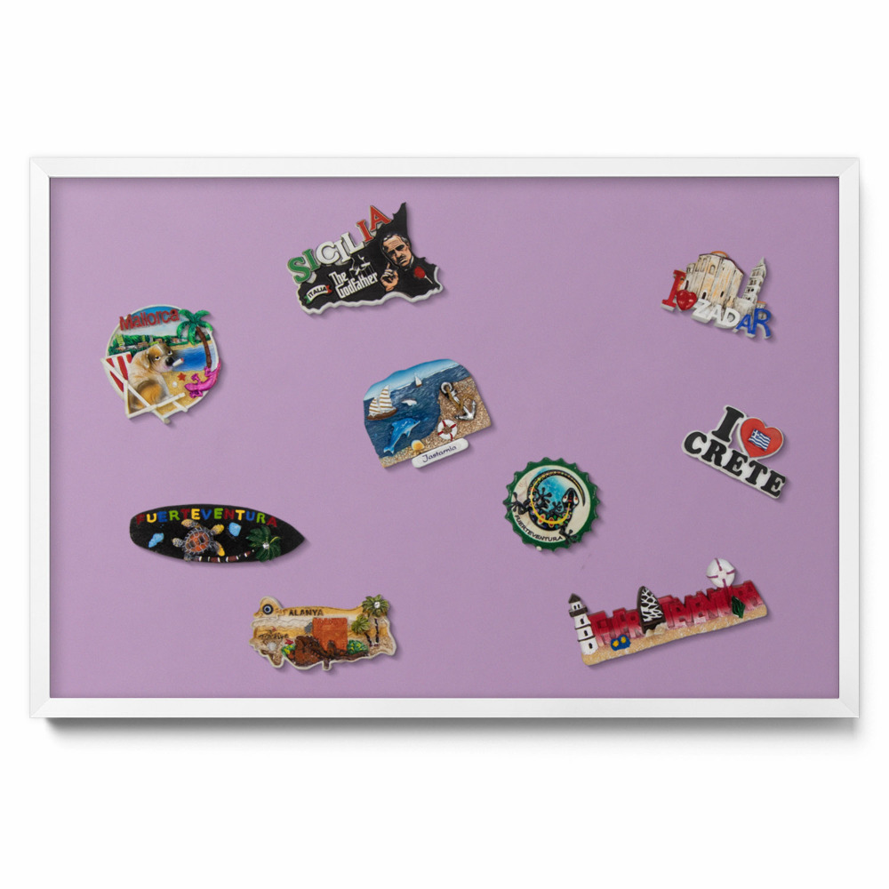 Culoare violet pastel Tablă magnetică pentru magneti