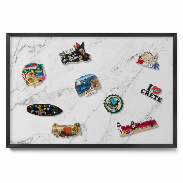 Marmură deschisă la culoare delicată Tablă magnetică pentru magneti