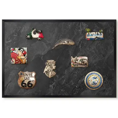 Panou magnetic înrămat cu model de marmură