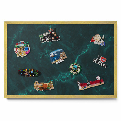 Marmură verde sticlă Tablă magnetică