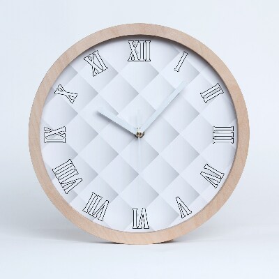 Ceas de perete lemn Fundal Pătrate