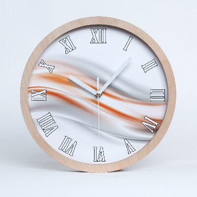 Ceas lemn Valuri Abstracte