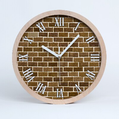 Ceas din lemn Zid De Cărămidă