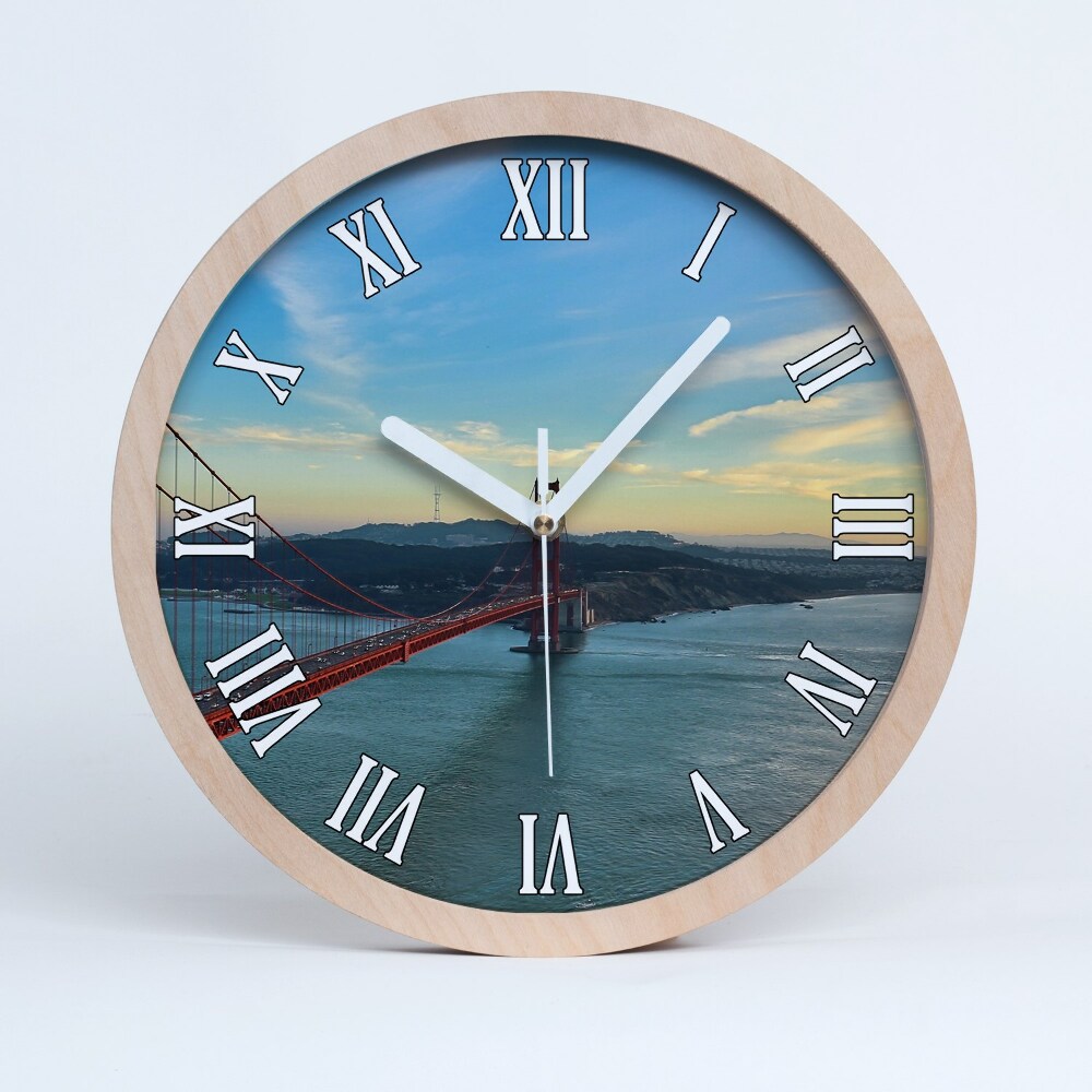 Ceas perete lemn Podul San Francisco