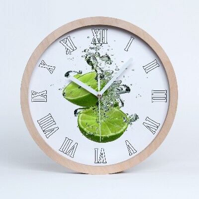 Ceas de perete din lemn Var Sub Apă