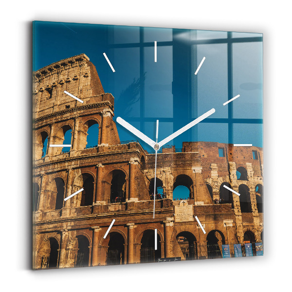 Ceas din sticlă pătrat Colosseumul din Italia