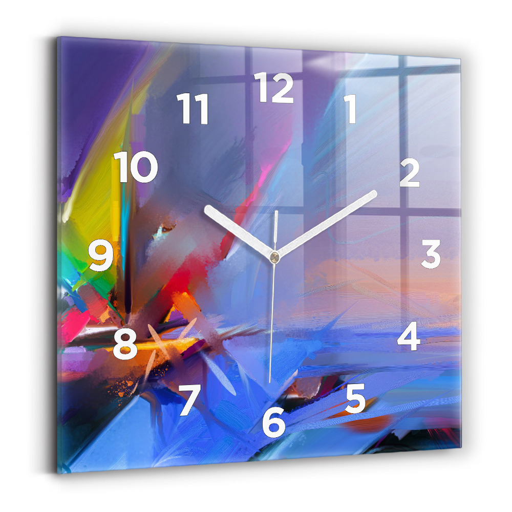 Ceas de sticlă pe perete pătrat Peisaj marin